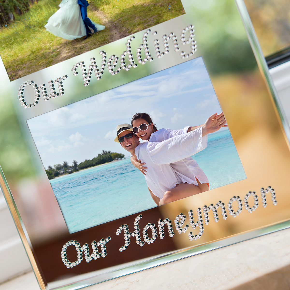 Triple Photo Frame - Engagement, Wedding, Honeymoon