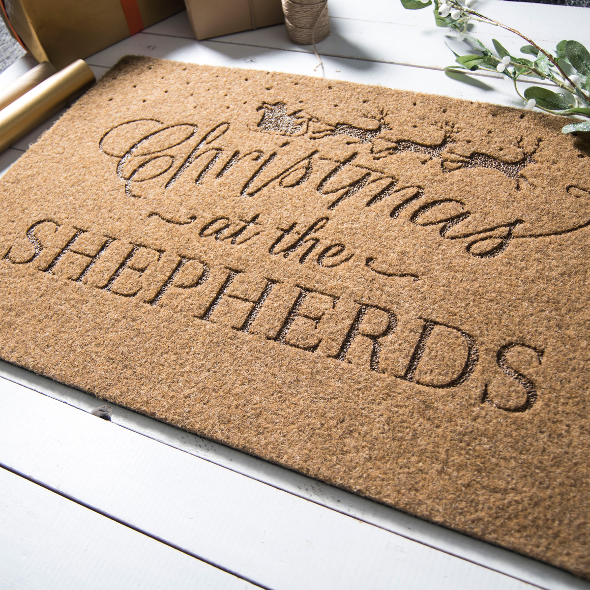 Personalised Outdoor Doormat - Christmas At The