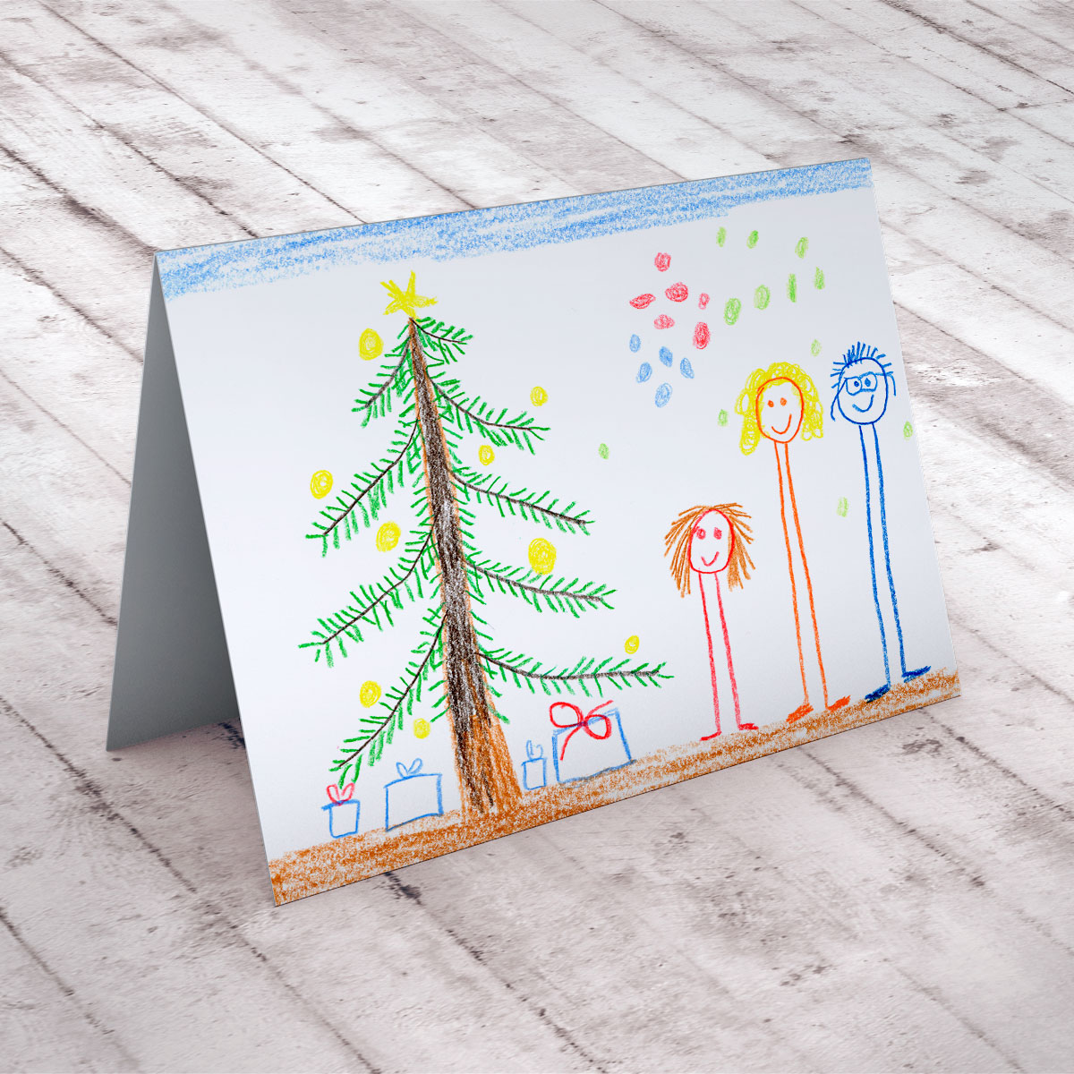 Artwork Upload Landscape Card - Child's Drawing