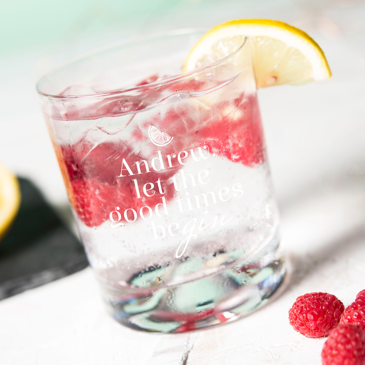 Engraved Gin Glass - Let The Good Times Be-Gin