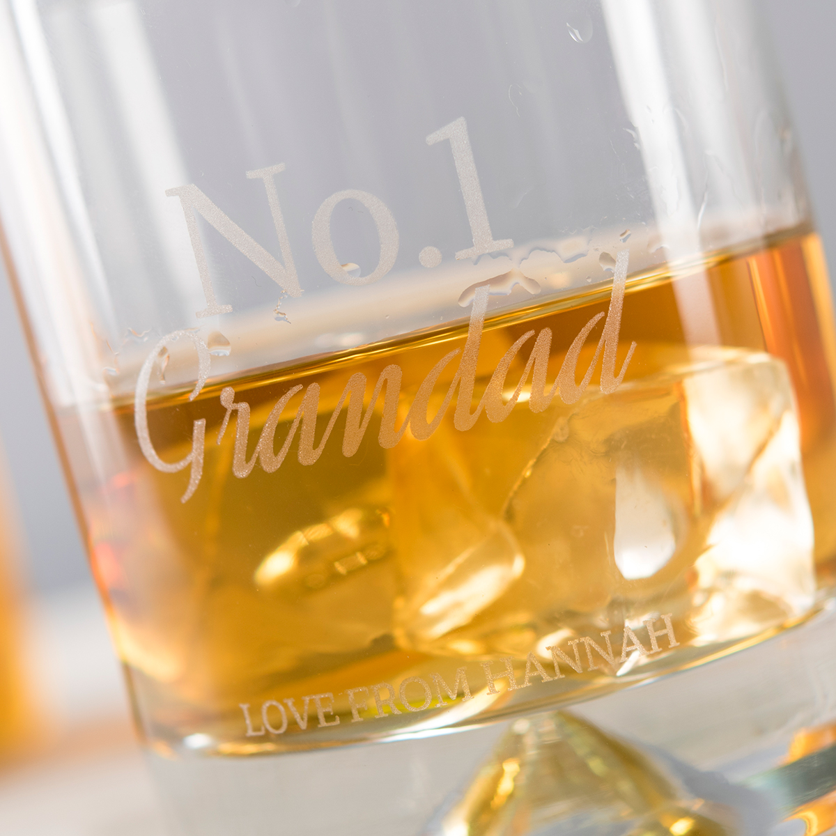Personalised Whisky Tumbler - No.1 Grandad