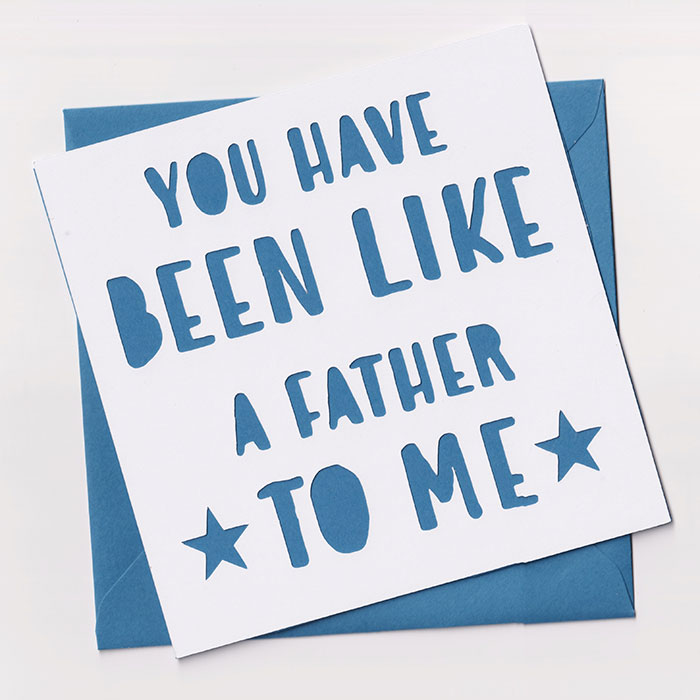 Papercut Father's Day Card - Father To Me