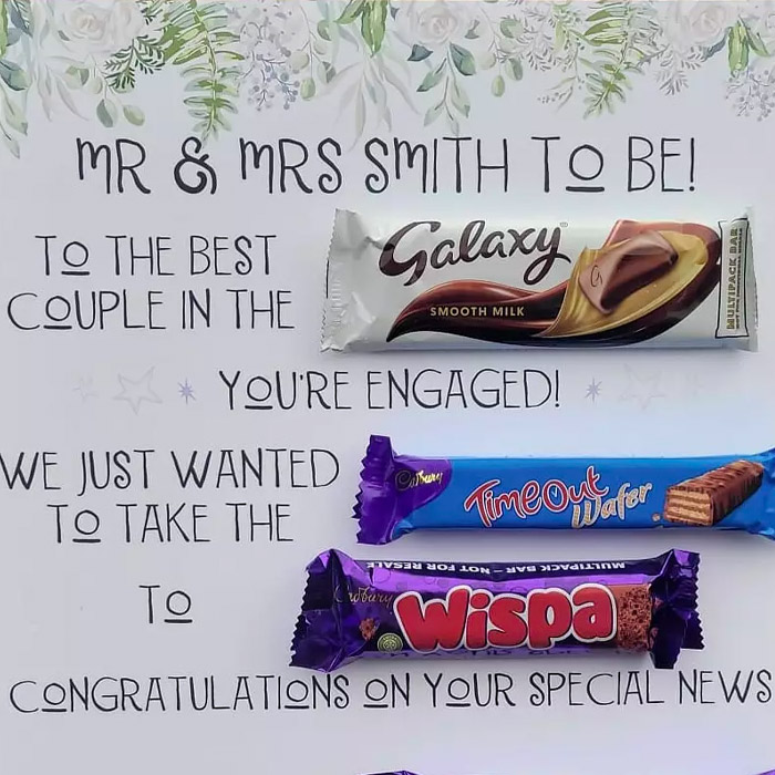 Personalised Engagement Chocolate Board