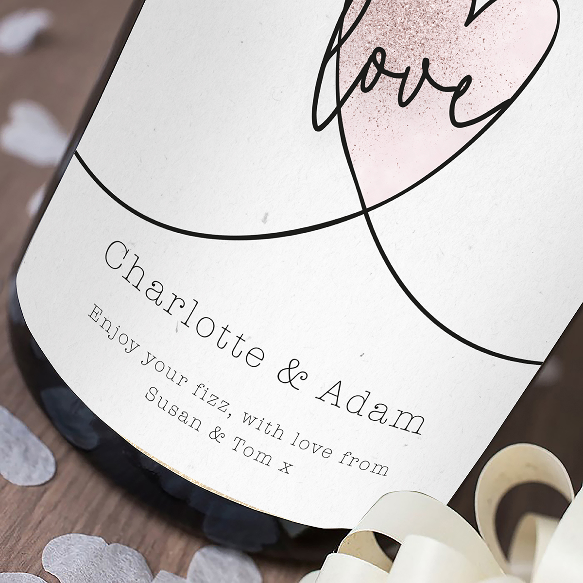 Luxury Personalised Champagne - Couple's Anniversary