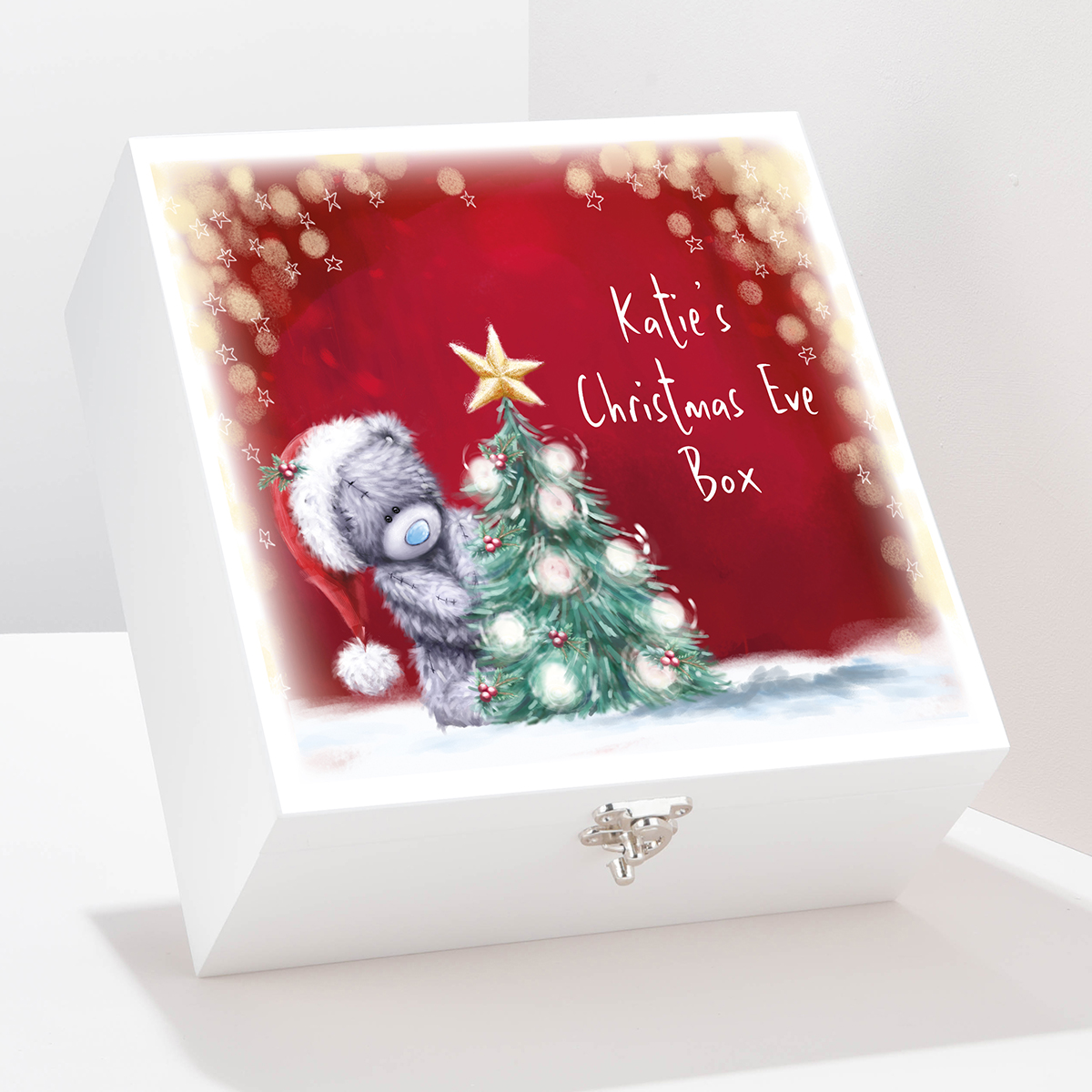 Personalised Me to You Wooden Storage Box - Christmas Eve