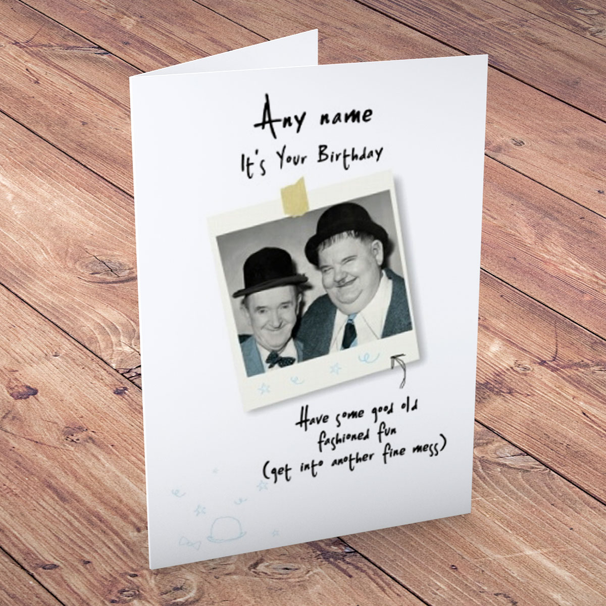 Personalised Card - Old Fashioned Fun