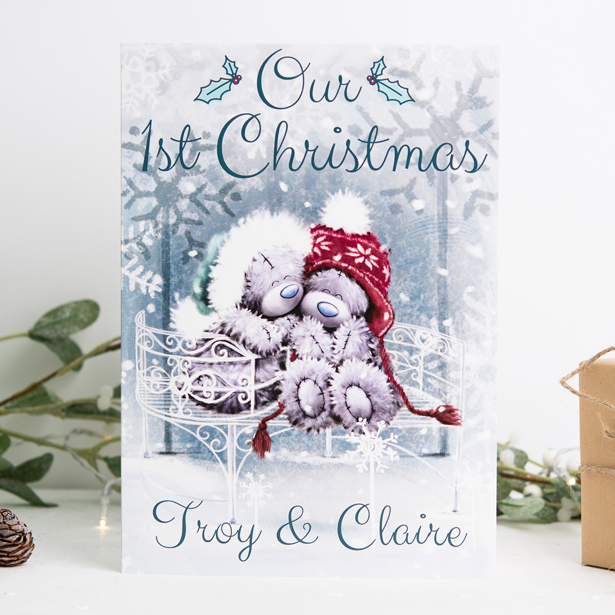 Personalised Me To You Card - Our 1st Christmas