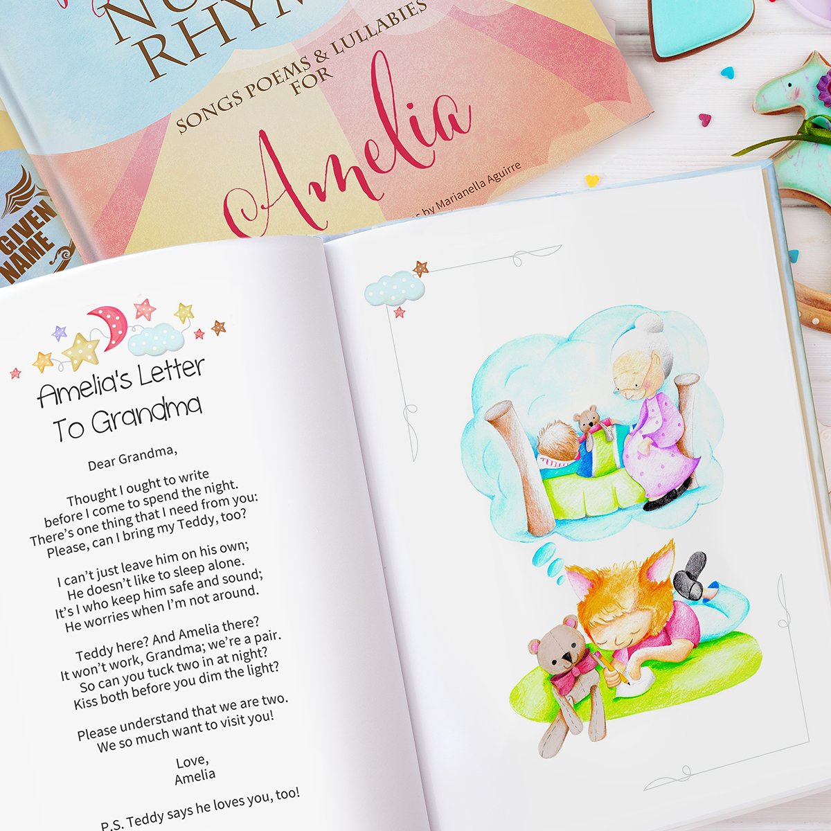 Personalised Children's Book - Bedtime Nursery Rhymes & Poems