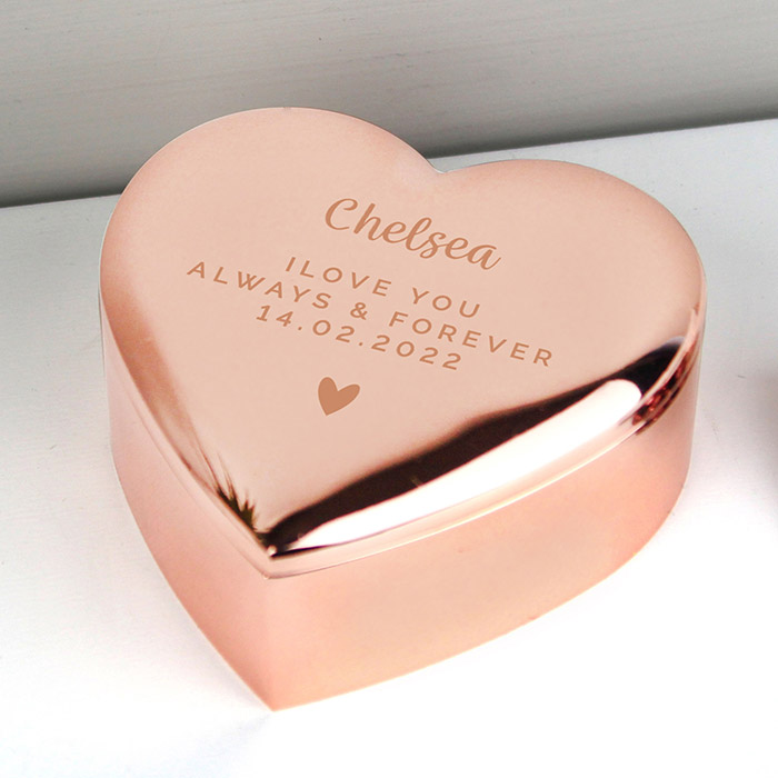 Personalised Exclusive 'You Complete Me' Heart Trinket Box - Name & Message