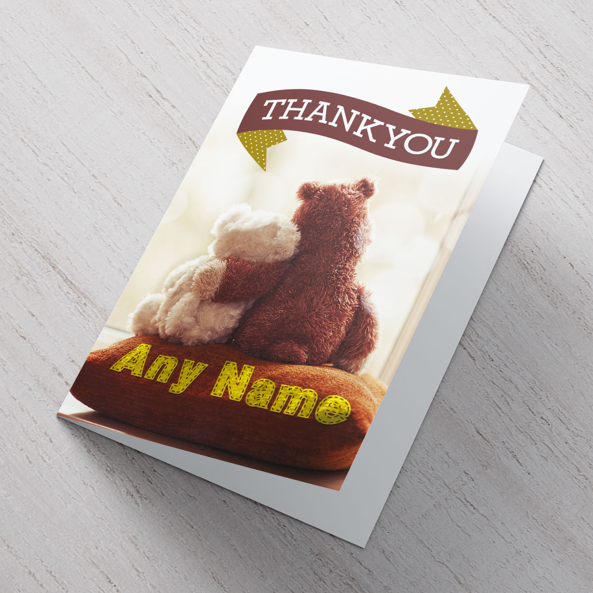 Personalised Card - Thank You Cuddle