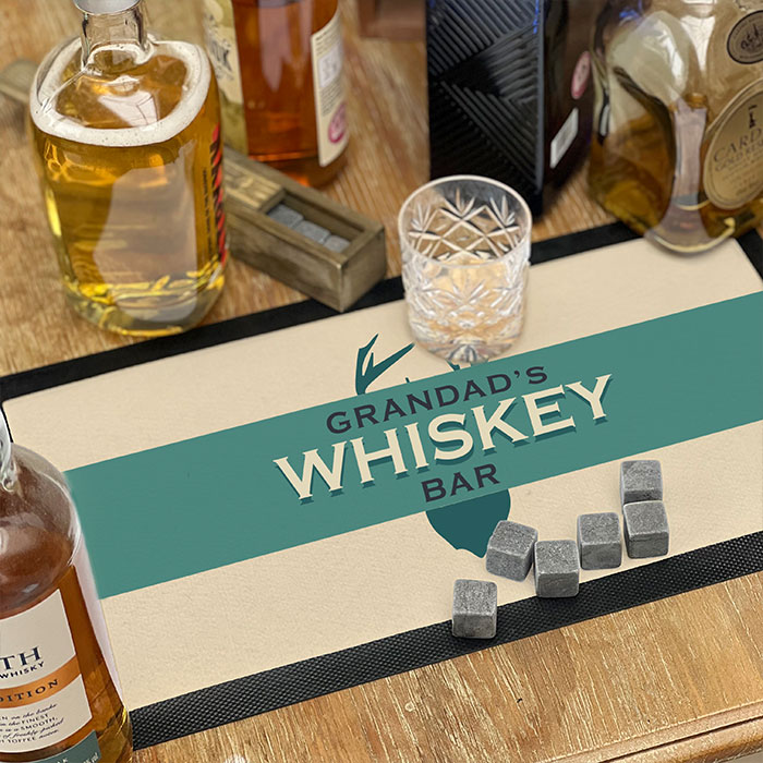 Stag Personalised Whiskey Bar Runner