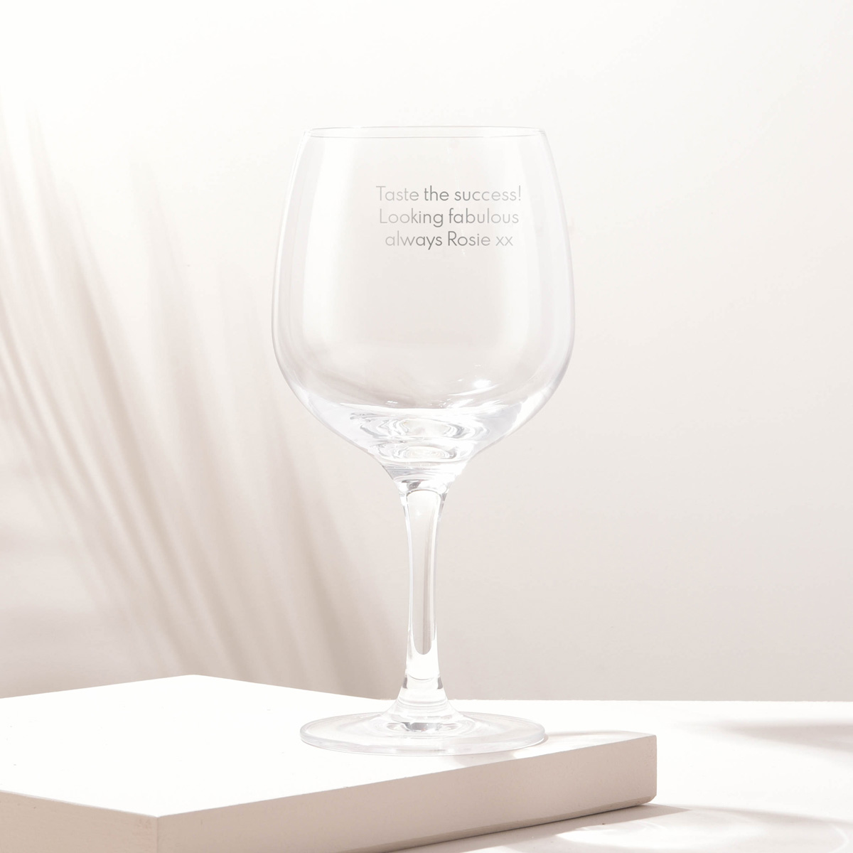 Personalised Premium Gin Glass - Message