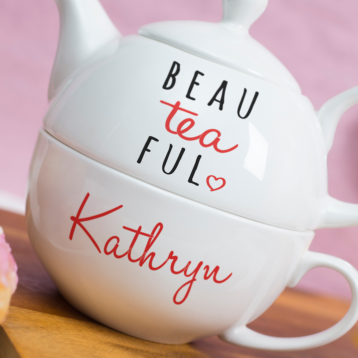 Personalised Tea For One - You Are Beau-Tea-Ful