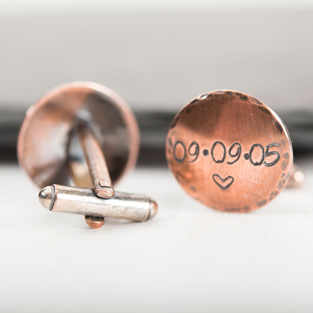 Personalised Copper Cufflinks
