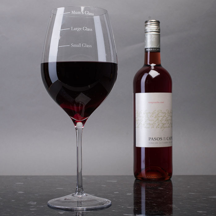 Engraved Giant Wine Glass - Giant Measures
