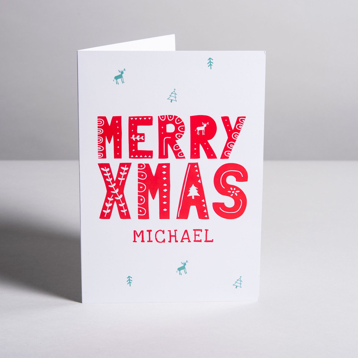 Personalised Card - Merry Xmas