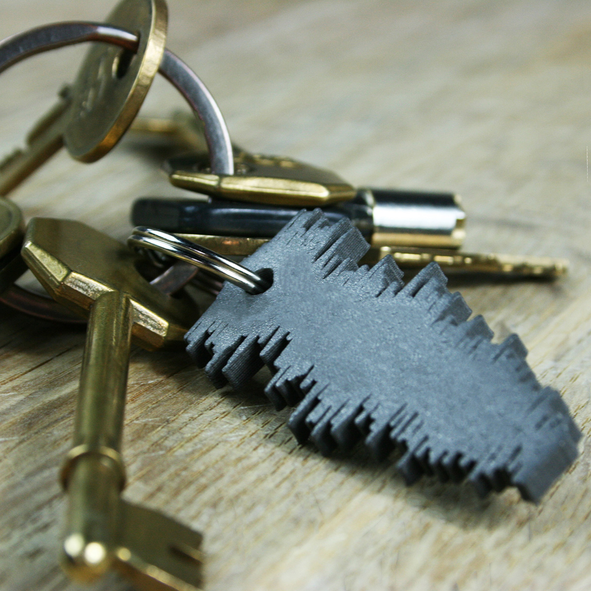 Personalised Favourite Song Soundwave Key Ring