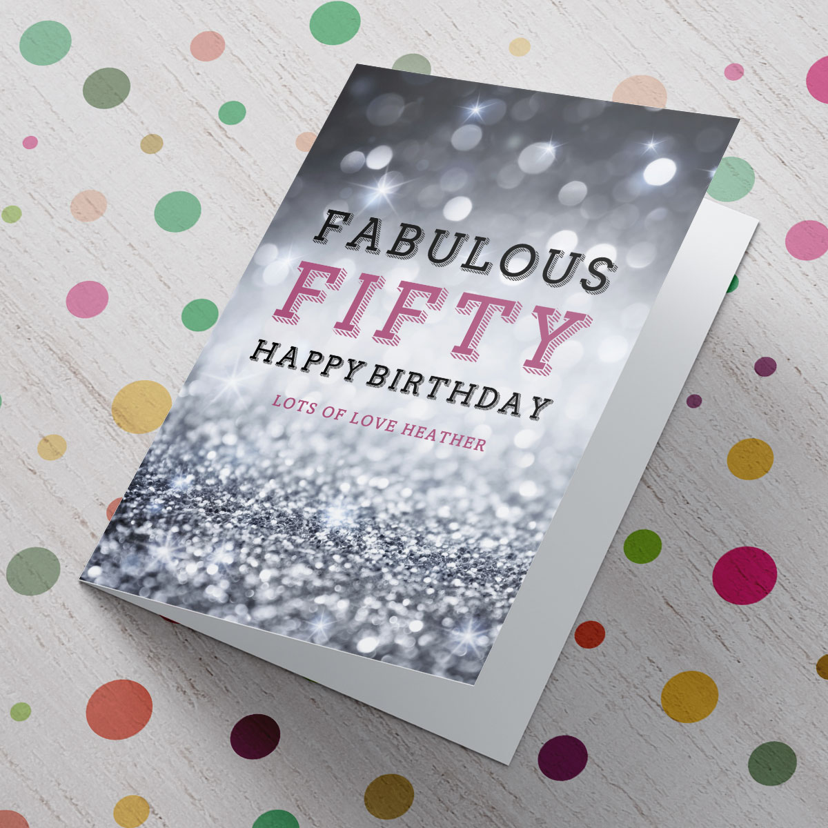 Personalised Card - Fabulous Fifty