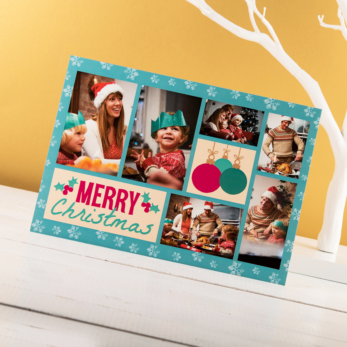 Photo Upload Card - Holly Jolly Christmas