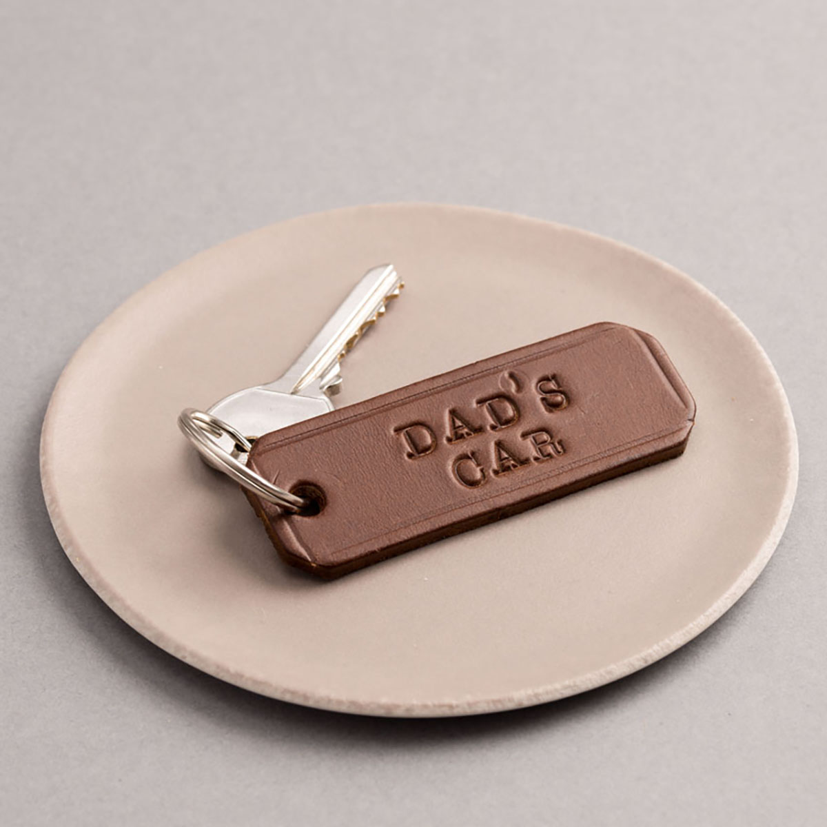 Personalised Posh Totty Designs Leather Key Ring