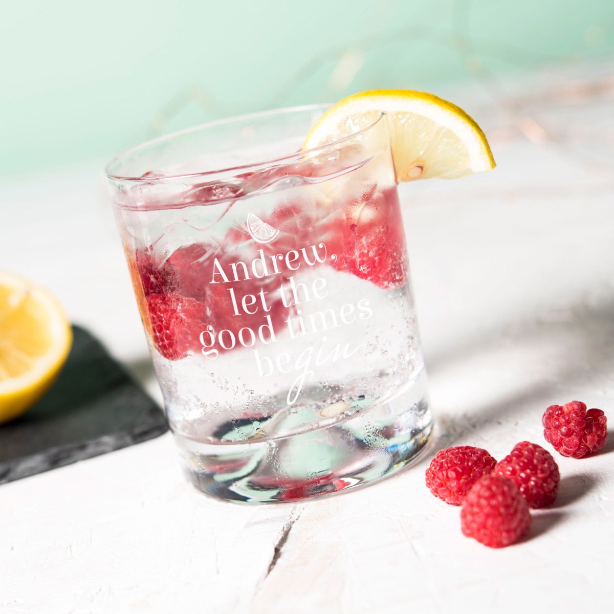 Engraved Gin Glass - Let The Good Times Be-Gin
