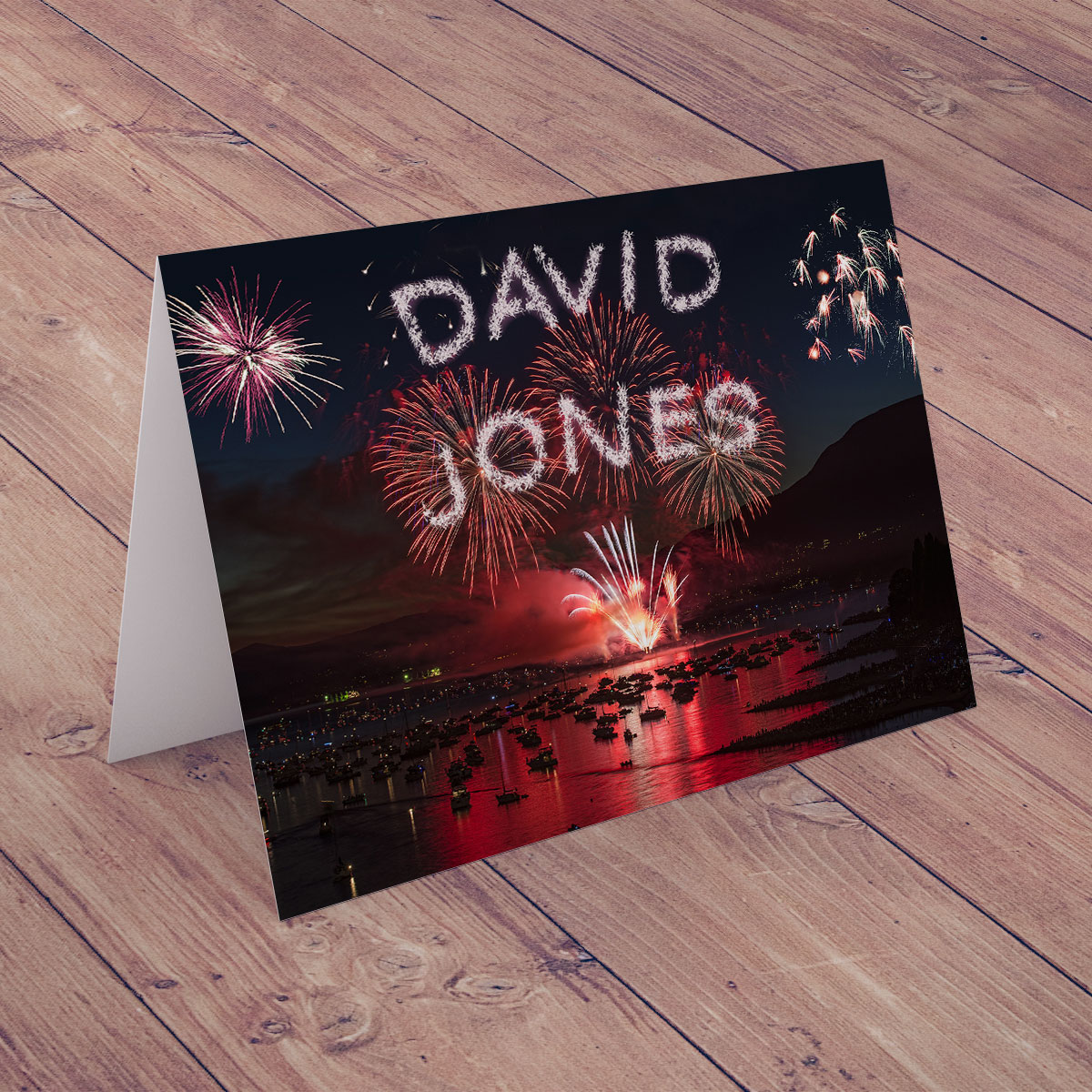 Personalised Card - Stunning Fireworks