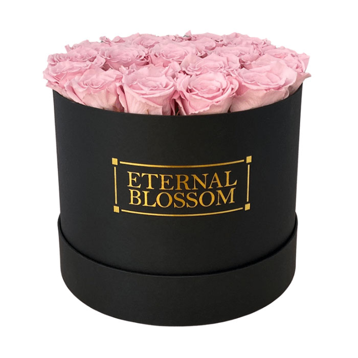One Year Lasting Round Rose Blossom Box - Large