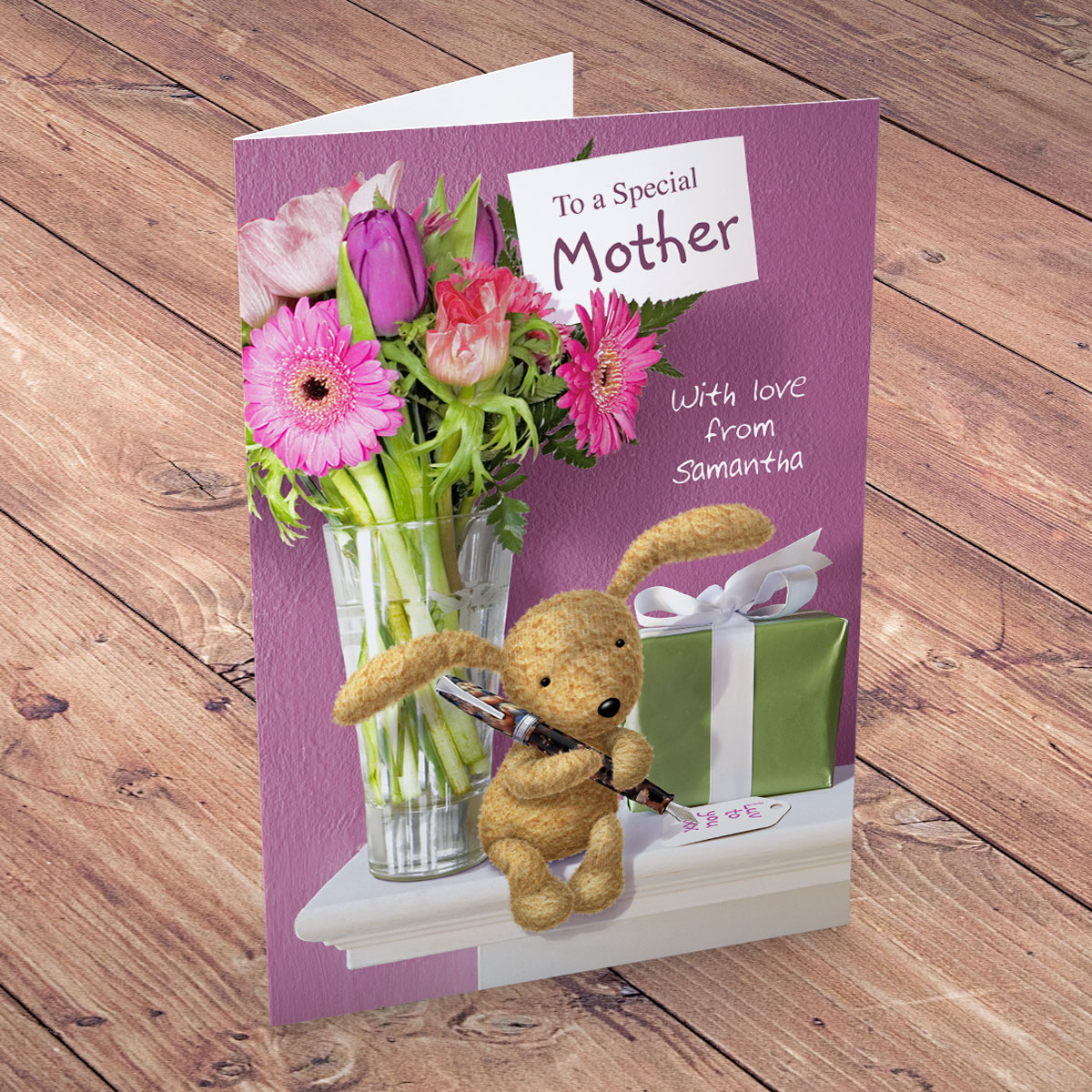 Personalised Card - To A Special Mother - Flowers Design