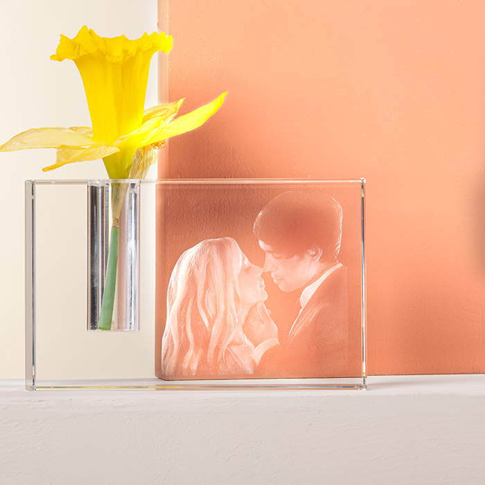 Photo Upload 3D Rectangular Vase