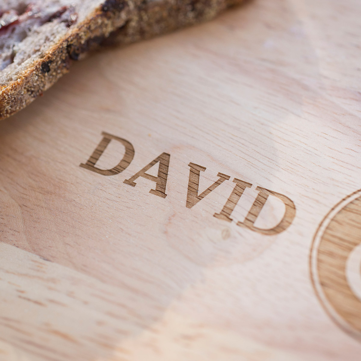 Personalised Heart Wooden Large Chopping Board - Couples