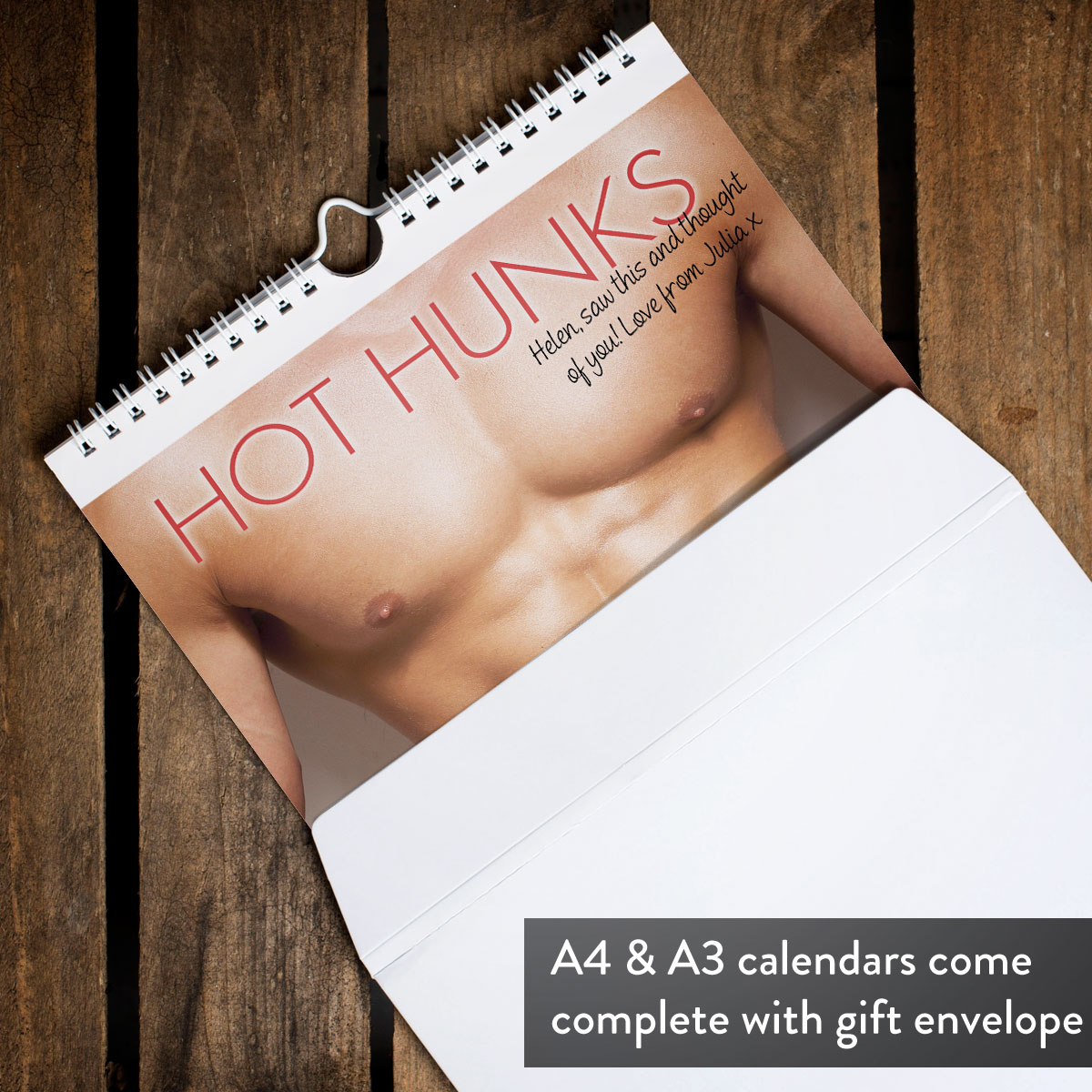 Personalised Hot Hunks Calendar - New Edition