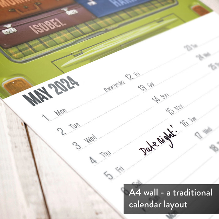 Personalised Our Family Calendar - 7th Edition