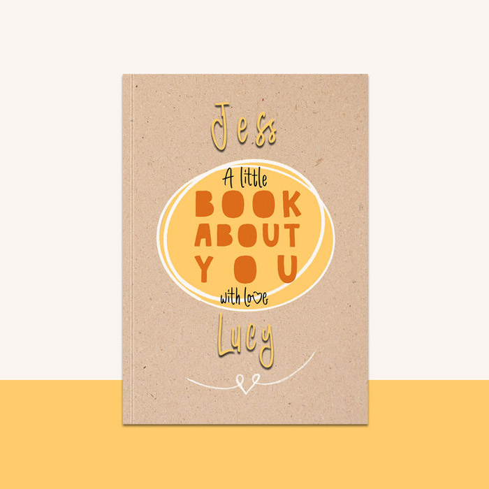 Personalised Fill In With Your Words Book About Friends Softback