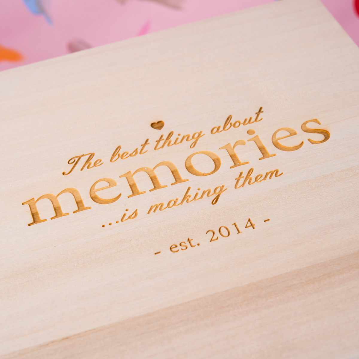 Engraved Storage Box - The Best Thing About Memories