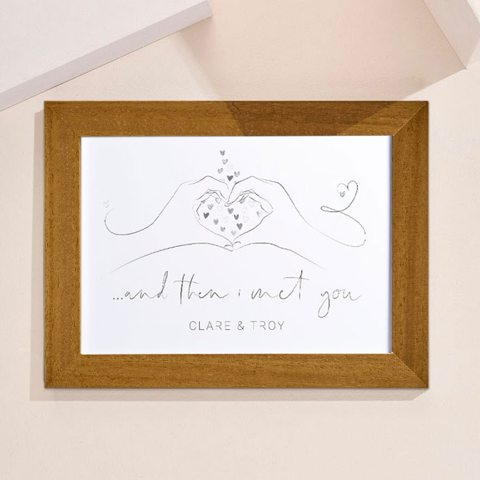 Personalised Framed Print - & Then I Met You