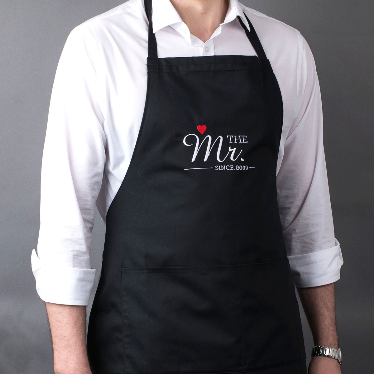 Personalised His & Hers Aprons - Mr & Mrs