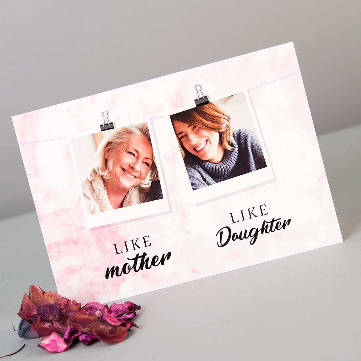 Photo Upload Card - Like Mother Like Daughter