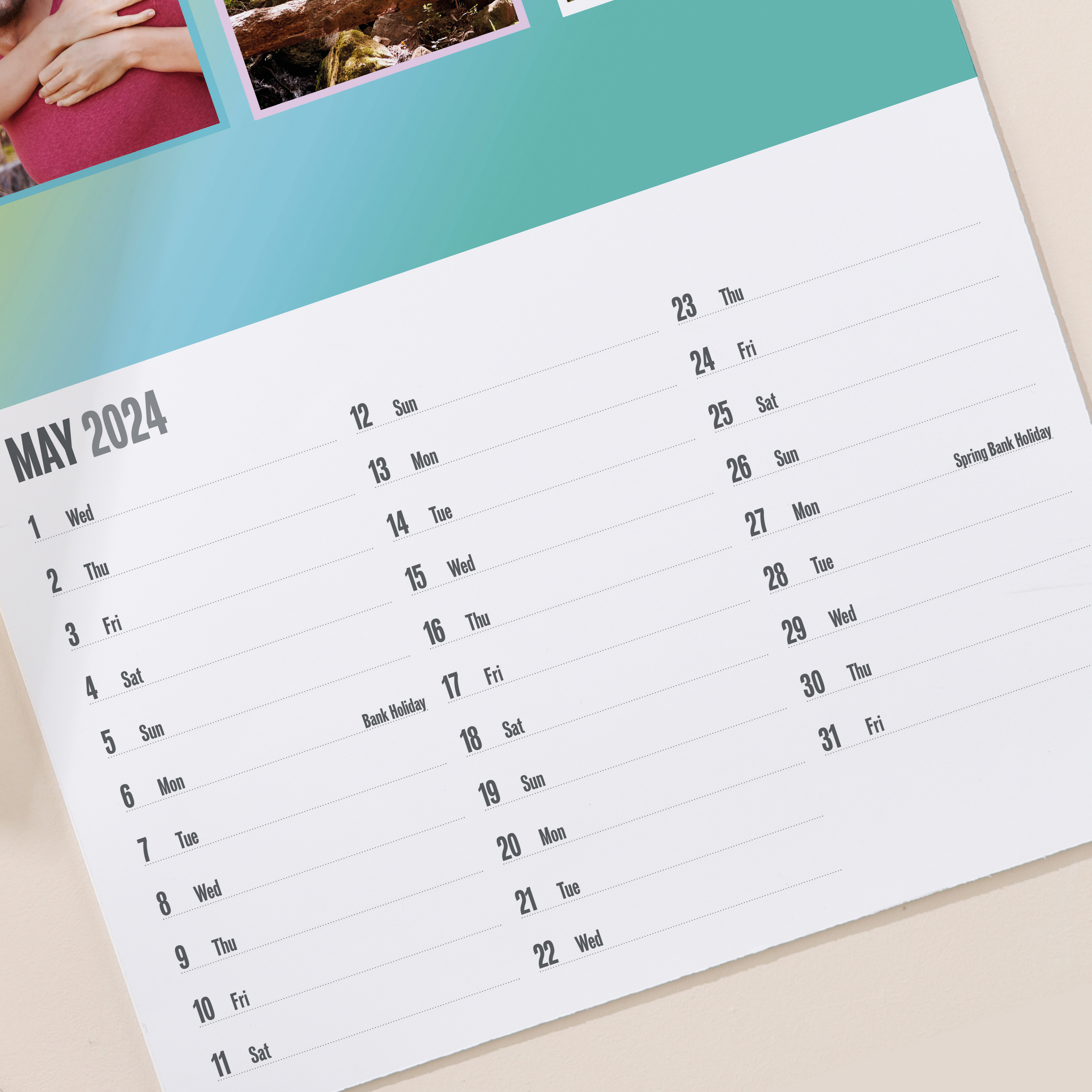Personalised Photo Calendar - Life In Full Colour 