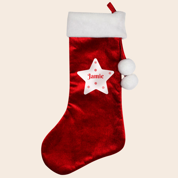 Personalised Luxury Red Stocking - Christmas Exclusive