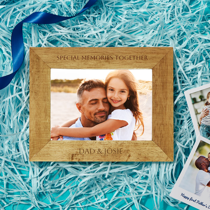 Personalised Father's Day Wooden Frame - Special Memories Together