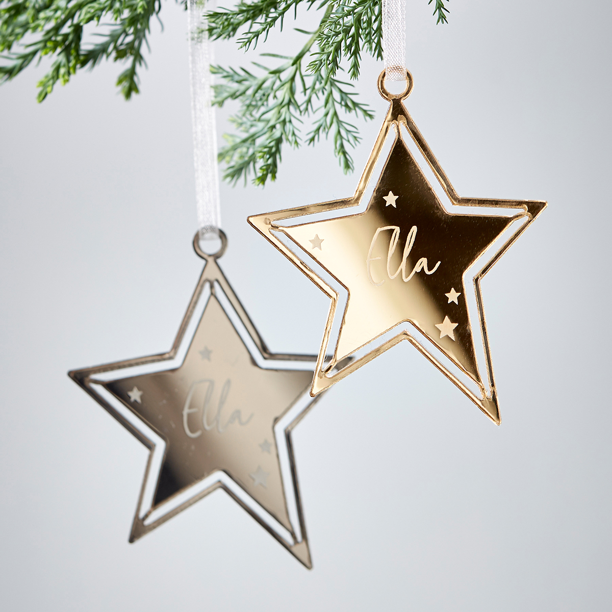 Personalised Christmas Decoration - Shining Star