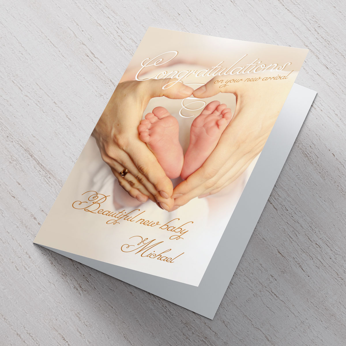 Personalised Card - Congratulations on your new arrival