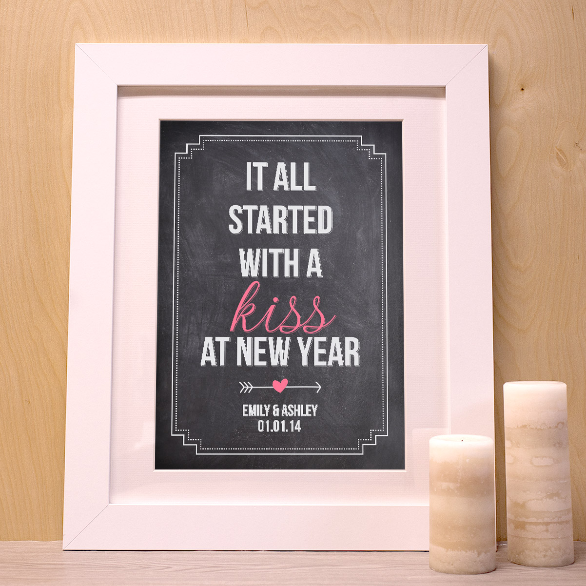 Personalised Framed Print - It All Started..