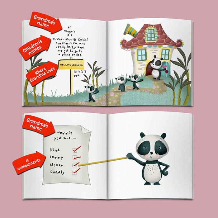 A Book To Read At Your House for Grandmothers Personalised Book