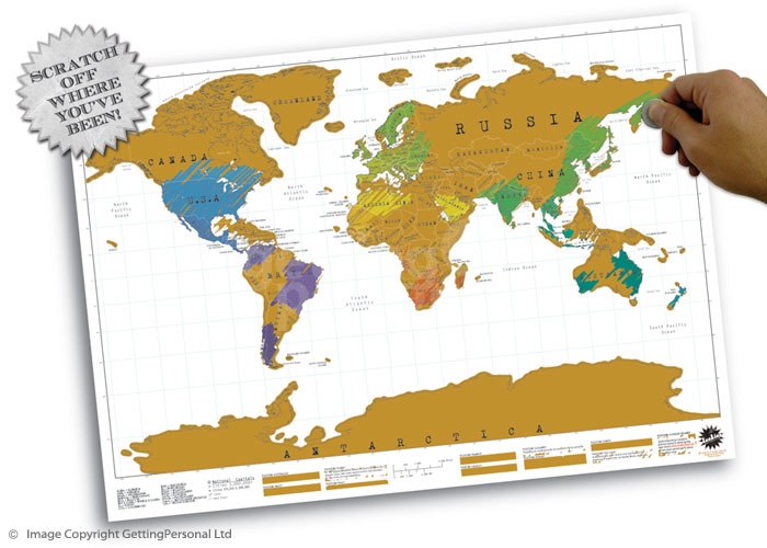 Scratch Map Of The World