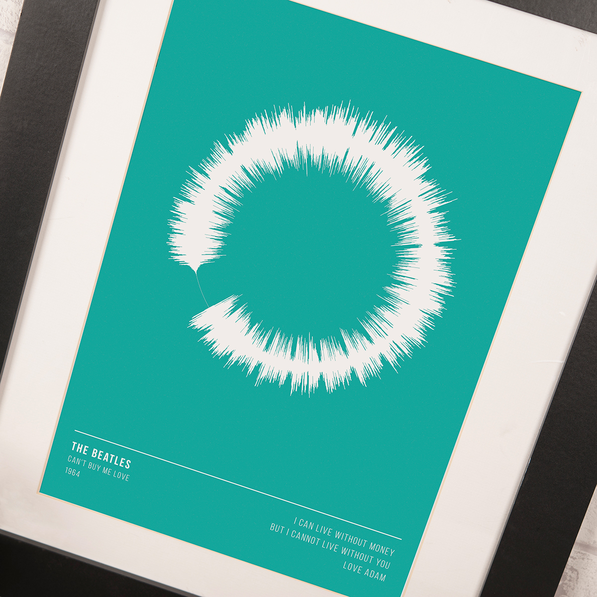 Personalised Framed Print - Circular Soundwave