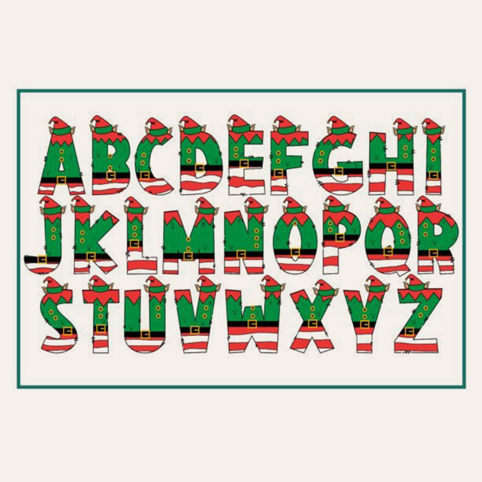 Personalised Christmas Elf Letter Babywear