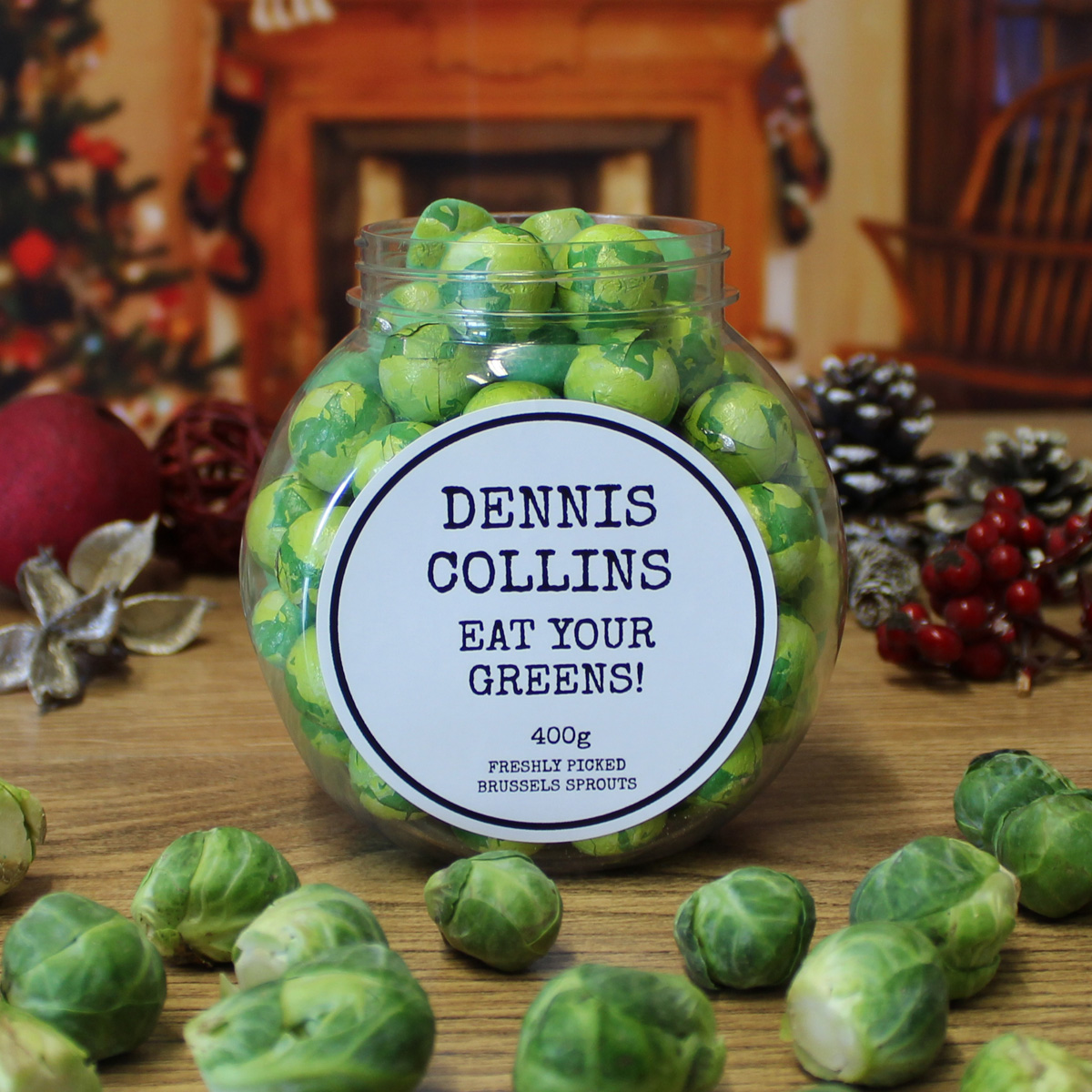 Personalised Chocolate Sprouts Jar - Name