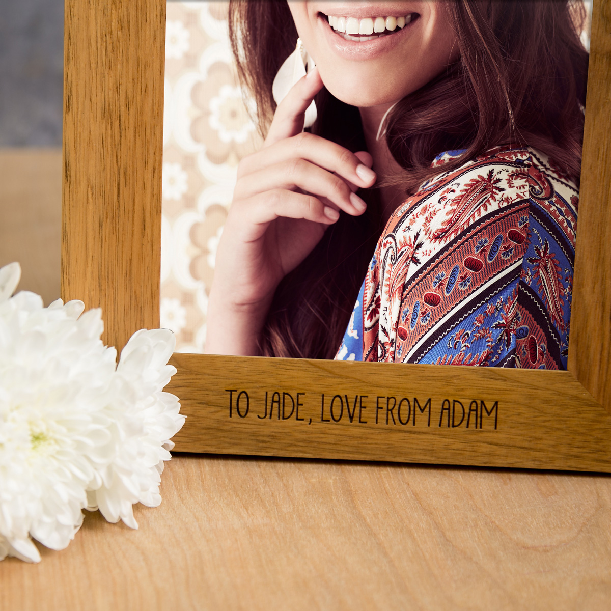 Personalised Wooden Photo Frame - Happy 21st Birthday