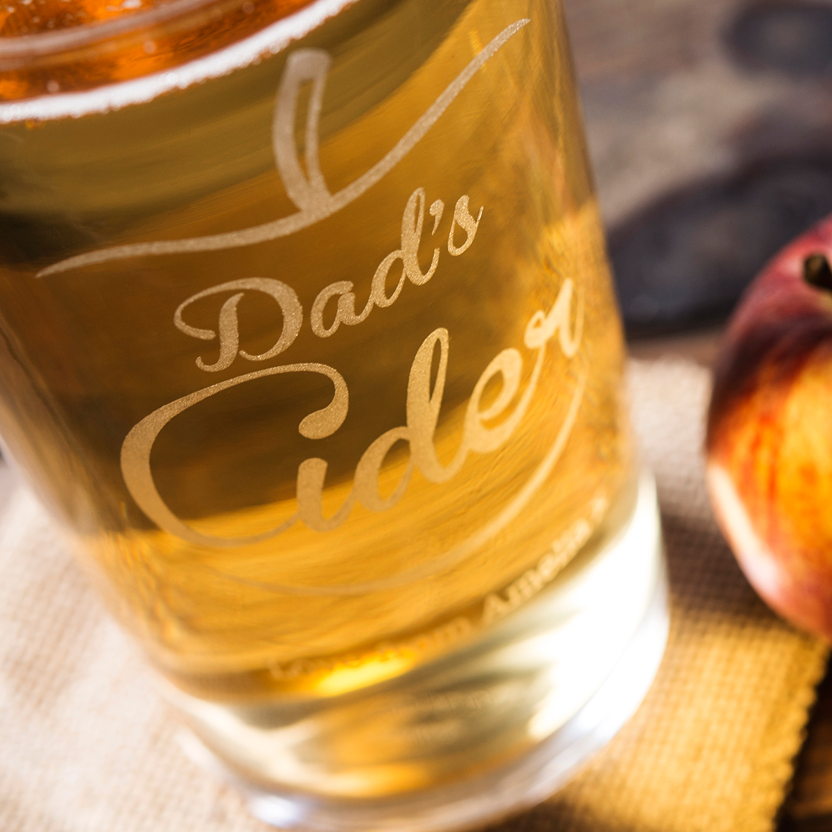 Personalised Pint Glass - Dad's Cider